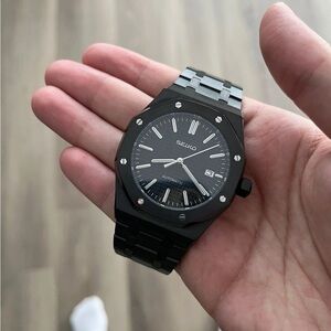 Seiko Mod: Blacked Out Royal Oak